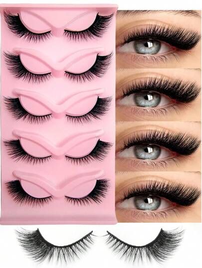 False Eyelash Set 5pcs